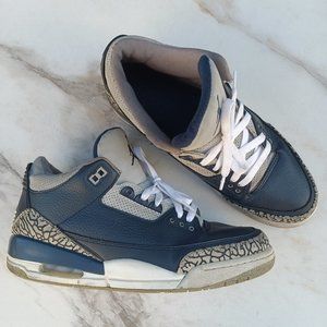 Nike Men’s Air Jordan 3 Retro Georgetown Size 9.5 CT8532-401 WELL USED BEATER
